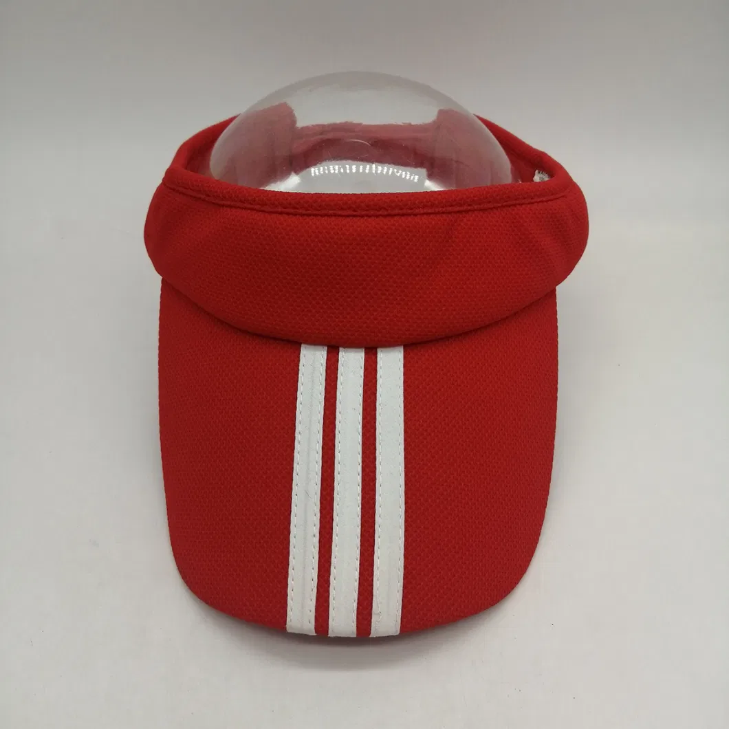 Long Visor Custom Fashion Nike Printing Red Sun Visor Cap Polyester Outdoor Running Visor Hat Factory Price