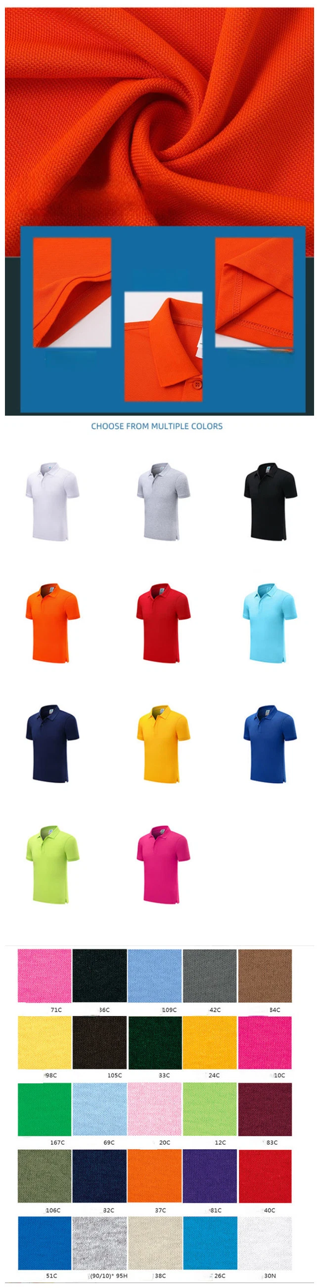 Custom/Customized Clothes/Used Clothing Blank/Stripe Printing/Printed/Embroidery Apparel/Garment 100% Cotton Pique/Jersey Dress Man/Men′ S Golf Polo