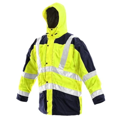 Индивидуальная водонепроницаемая дышащая куртка Оксфорд/PU Hi Vis 300d, светоотражающая куртка высокой видимости, рабочая парка 5 в 1